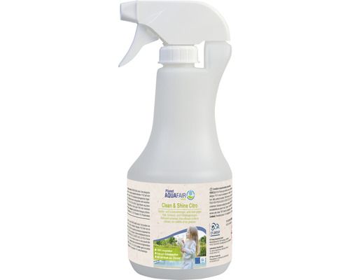 Poolchemie AquaFair Randreiniger Pool 0,5 l AquaFair Clean and Shine Citronenreiniger in einer Sprühflasche