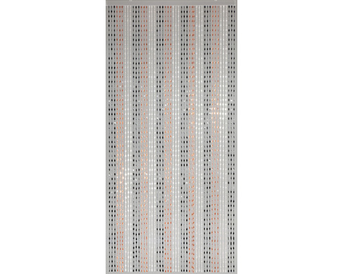 Türvorhang Perlen Jasmin schwarz-weiß-bernstein 90x200 cm