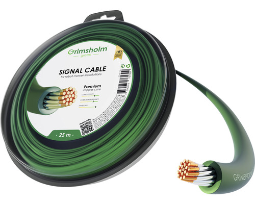 Begrenzungsdraht Grimsholm Premium (Kupferkern) (2.45 mm), 25 m Grimsholm Signal Kabel für Robotermäherinstallationen, 25 Meter Rolle