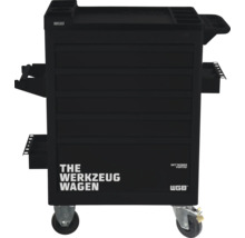 Werkstattwagen WGB 670 x 970 x 470 mm mit 5 Schubladen, schwarz pulverbeschichtet-thumb-0
