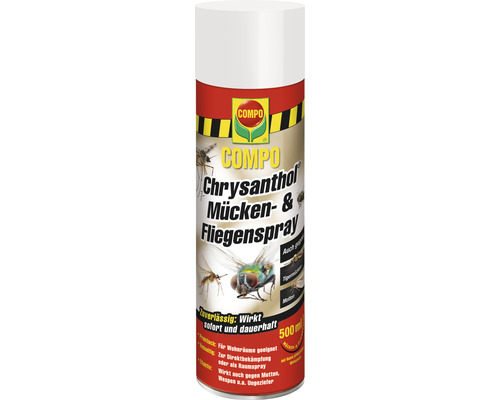 Gelsenspray & Fliegenspray Compo Chrysanthol 500 ml COMPO Chrysanthol Mücken- und Fliegenspray Dose
