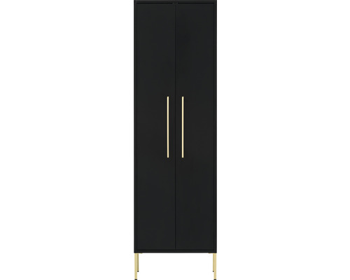 Highboard Möbelpartner Sarah 450 154,7x46,2x30 cm schwarz