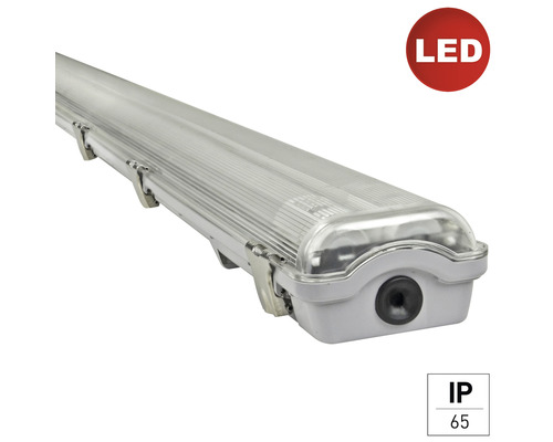 LED Feuchtraum Wandleuchte e2 classic-power L 2x24 W IP65 grau