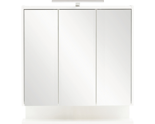 Spiegelschrank mit drei Türen und Beleuchtung für das Badezimmer