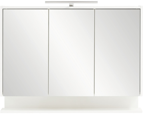 Dreitüriger Spiegelschrank mit Beleuchtung für das Badezimmer