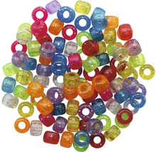 Verschiedenfarbige Schmuckperlen aus Kunststoff