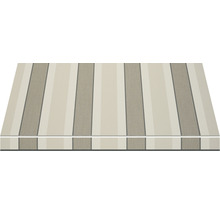 SOLUNA Kassettenmarkise Exklusiv 2,5x1,5 Dessin 8935 Gestell RAL 7016 anthrazitgrau Antrieb links inkl. Motor und Wandschalter