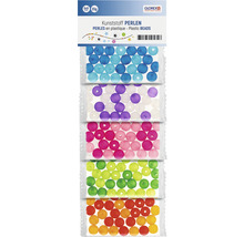 Packung Kunststoffperlen in verschiedenen Farben