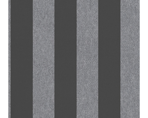 Vliestapete 39029-4 Attractive 2 Blockstreifen schwarz-grau Tapete mit Streifenmuster