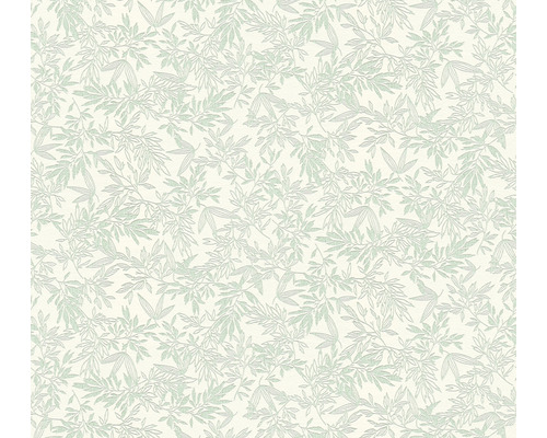 Vliestapete 39028-2 Attractive 2 Blättermotiv grün-weiß Tapete mit Blattmuster