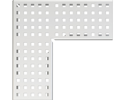 Alcadrain Eckiger Rost für Entwässerungsrinne für Fassaden-und Terrassenentwässerung MW 8/8 Edelstahl 249 x 100 x 20 mm