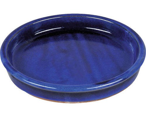 Blumentopf Untersetzer aus Keramik Ø 35 cm blau