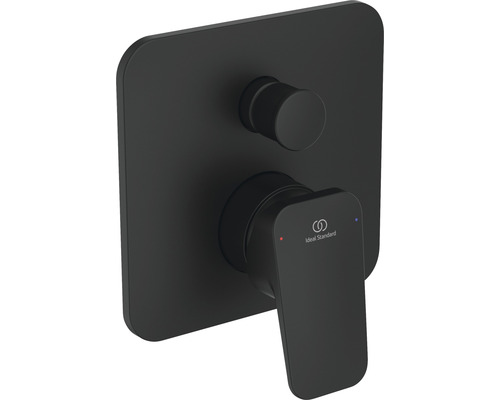 Unterputz-Badewannenmischer Ideal Standard Ceraplan BD263XG silk black matt Schwarze Armatur für Badezimmer mit Ideal Standard Logo