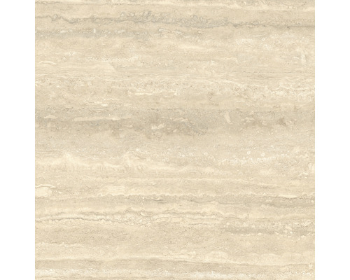 Feinsteinzeug Bodenfliese Travertino Classico 60x60 cm beige matt rektifiziert