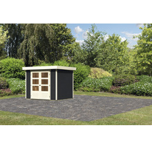 Gartenhaus aus Holz mit Doppeltür im Garten