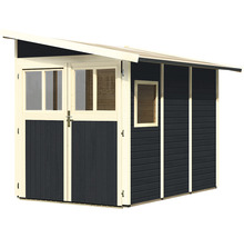 Gartenhaus aus Holz mit Fenster und Doppeltür