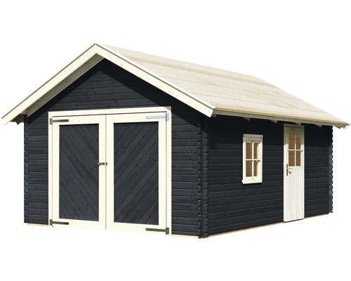 Holzgartenhaus mit Doppeltür und Einzeltür