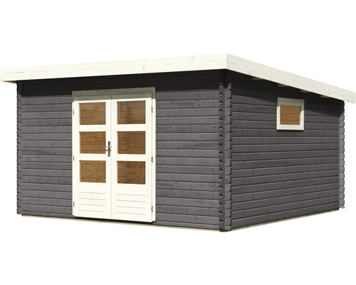 Holzgartenhaus mit Doppeltür und Fenster