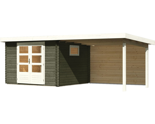 Gartenhaus Karibu Tossens inkl. Tür Unterkonstruktion Dachanbau 580 x 297 cm - Bild 2 von 12
