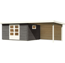 Gartenhaus Karibu Tossens inkl. Fenster Unterkonstruktion Dachanbau 669 x 297 cm