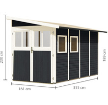 Abmessungen eines Gerätehauses