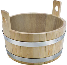 Sauna Füßkübel Roro aus Holz ⌀ 58 cm-thumb-0
