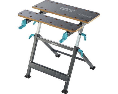 Wolfcraft Master 650 Werkbank mit Stahlrahmen und Spannbacken