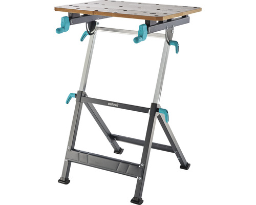 Wolfcraft Werktisch mit Holzplatte und Metallgestell