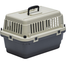 Haustiertransportbox aus Kunststoff mit Tragegriff