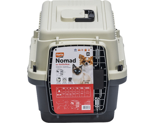 Karlie Nomad Transportbox für Kleintiere, circa 51x33x34 cm