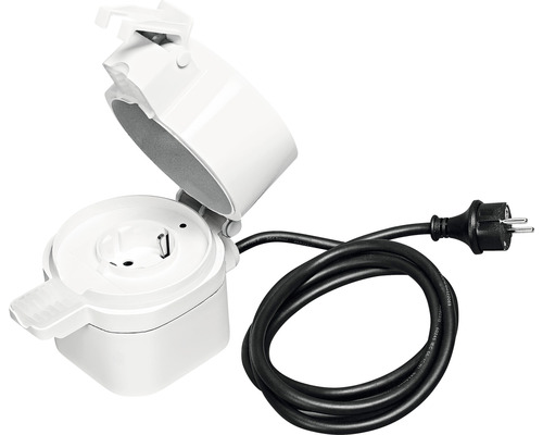 Außensteckdose Ledvance Plug EU Zigbee Smart Home-fähig 1,5 m IP44 weiß