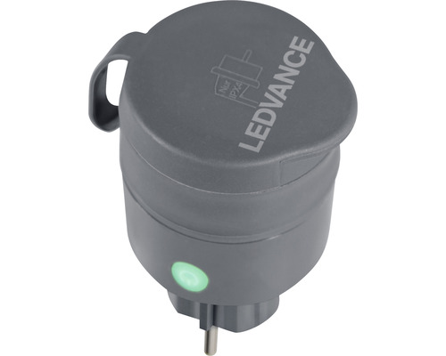 Außensteckdose Ledvance Compact Plug EU Zigbee Smart Home-fähig IP44 anthrazit