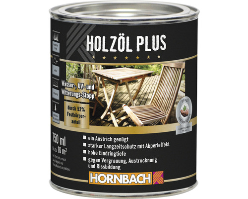 HORNBACH Holzöl Plus farblos 750 ml HORNBACH Holzöl Plus farblos 750 ml