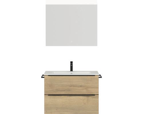 Bathroom furniture set Nobilia program 1 55 81x169.1x48.7 cm mineral marble sink Eic-