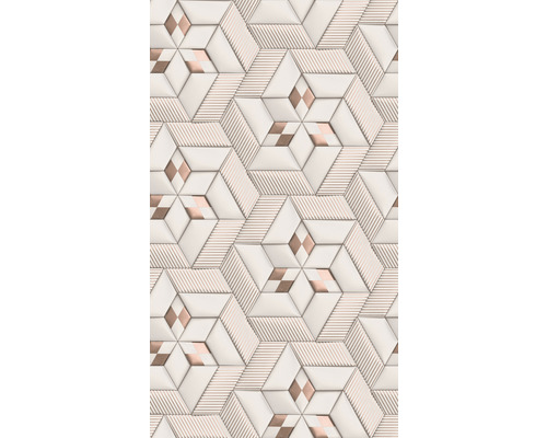 Fototapete Vlies 39178-2 The Wall II Sternengrafik creme 3-tlg. 159 x 280 cm Dekorfliese mit geometrischem Muster für Wandgestaltung