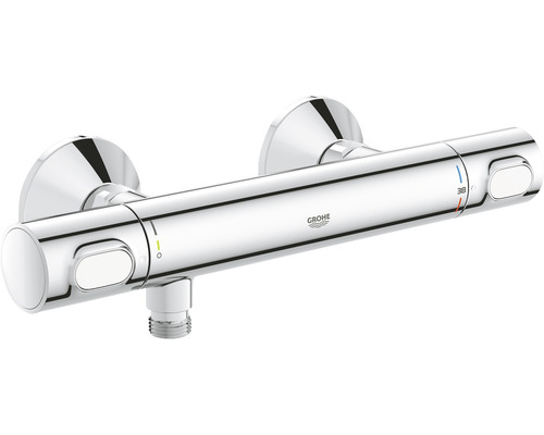 Thermostat-Brausearmatur Grohe Professionel Grohtherm 34793000 chrom glänzend Grohe Aufputz Thermostatbatterie für die Dusche