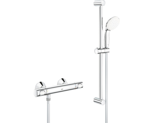 Thermostat-Badewannenarmatur Grohe Professionel Grohtherm 34796000 chrom glänzend Brausethermostat mit Brausestange und Handbrause