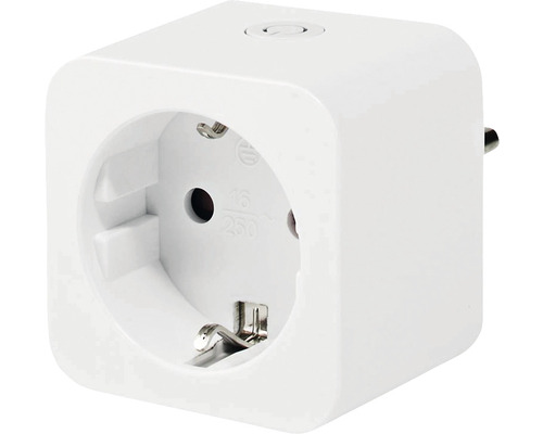 Weißer Schutzkontakt-Stecker Adapter