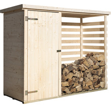 Kaminholzunterstand weka Brennholzlager 663 inkl. Geräteraum 240x90 cm natur-thumb-1 Kaminholzunterstand weka Brennholzlager 663 inkl. Geräteraum 240x90 cm natur-thumb-1