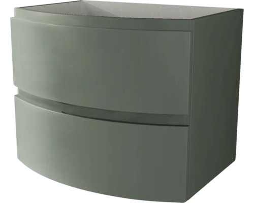 Waschbeckenunterschrank Baden Haus Vague 69x55x52 cm ohne Waschbecken grün matt