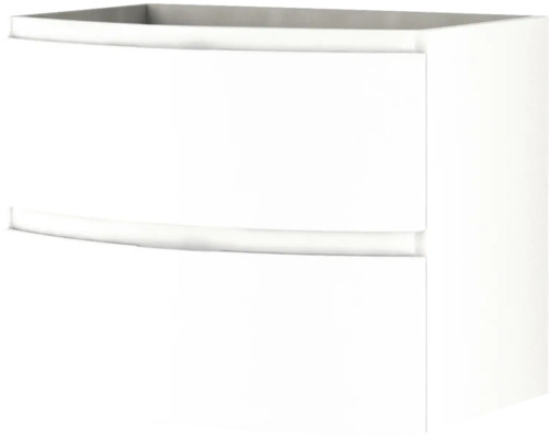 Waschbeckenunterschrank Baden Haus Vague 69x55x52 cm ohne Waschbecken weiß matt