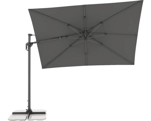Rechteckiger Ampelschirm mit Fuß
