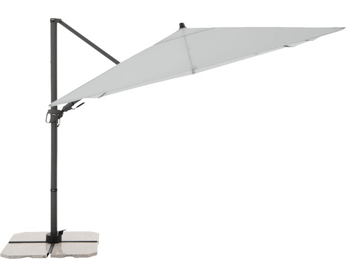 Freiarm-Sonnenschirm mit Fuß