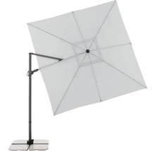 Quadratischer Sonnenschirm mit Standfuß
