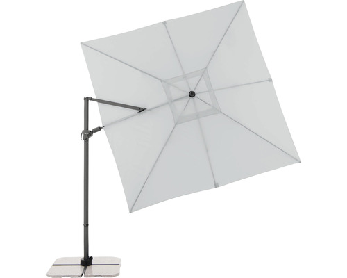 Quadratischer Sonnenschirm mit Standfuß