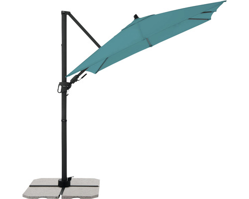 Freiarm-Sonnenschirm mit Sockel für den Außenbereich