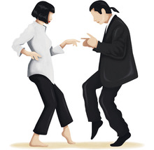 Illustration zweier tanzender Personen