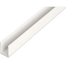 U-Profil weiß 21 x 20 x 1 mm 1,0 mm , 2 m