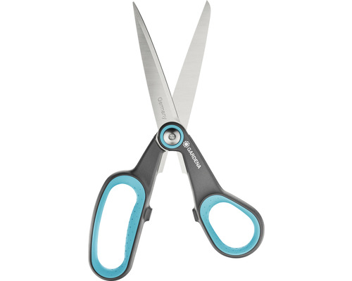 Gartenschere mit Stahlklingen und Kunststoffgriffen