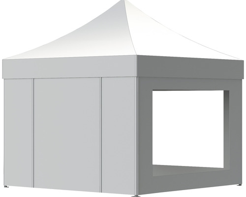 Pavillon mit geschlossenem Seitenteil und Fenster